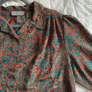Unique Paisley Button-down Liz Baker Shirt